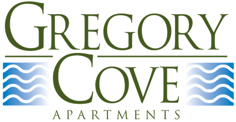 A logo for Gregory Cove Apartments is displayed.